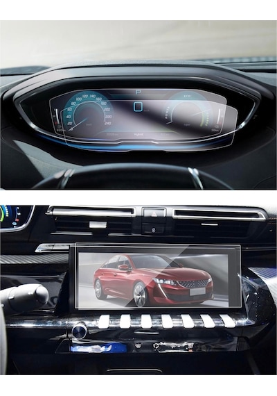 Peugeot 508 Dijital Gösterge Ve Multimedya Ekran Koruyucu Paketi - 9h Nano Teknoloji