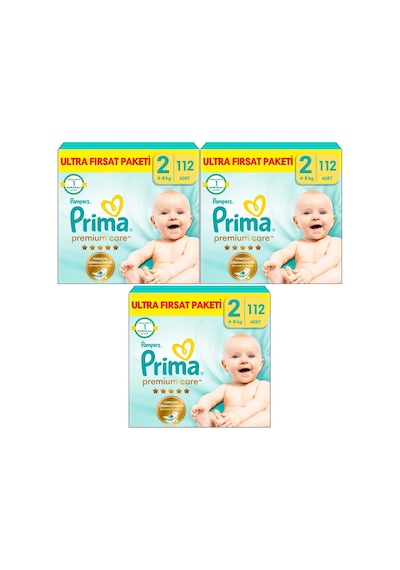 Prima Premium Care Bebek Bezi Beden:2 4-8 Kg Mini 336 Adet Aylık 2 Numara