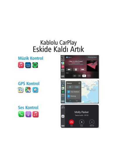 Pm-24508 Wireless Kablosuz Apple İphone Carplay Ekran Yansıtma Versiyon 4.0