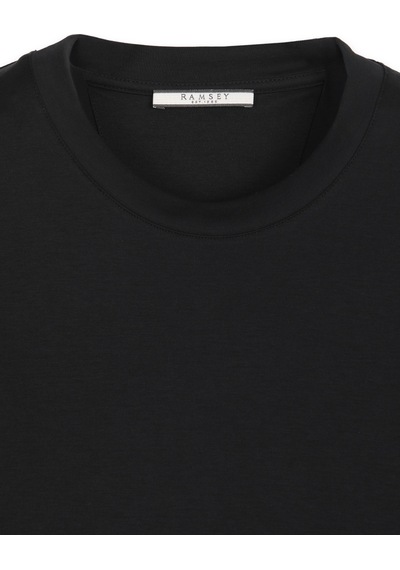 Ramsey Siyah Düz %100 Pamuk T-shirt siyah black