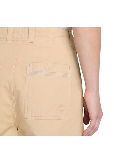 B0a442fy941-r Timberland Cotton Linen Bermuda Kadın Şort Ve Kapri Krem B0a442fy941-r