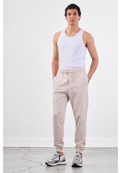 Dufy Bej Erkek Eşofman Altı - Regular Fit Bej