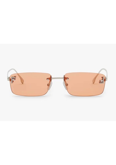 Fendi First Crystal Unisex Güneş Gözlüğü Silver