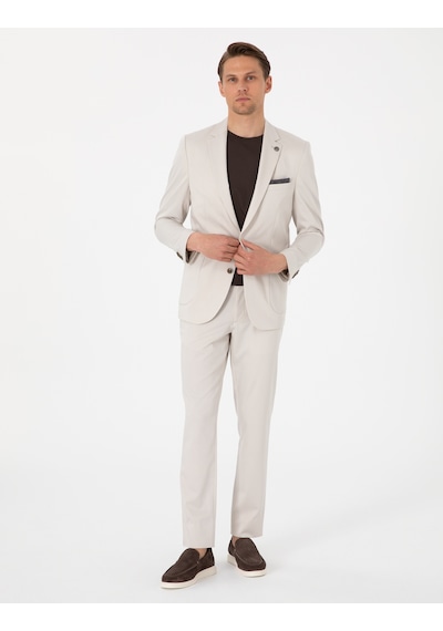 Pierre Cardin Erkek Bej Takım Elbise 50303472-vr011 Bej