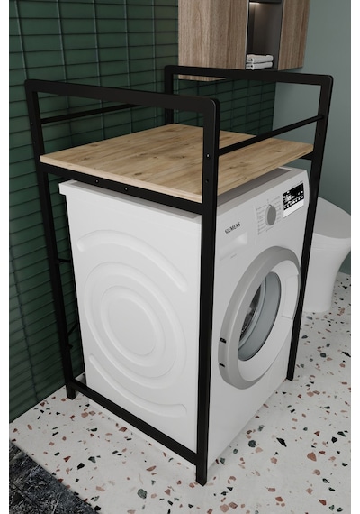 Sundra Banyo Çamaşır ve Kurutma Makinesi Dolabı Meşe