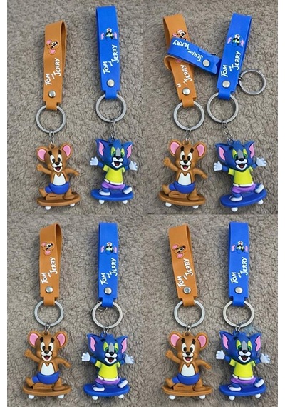 2 Li Patenli Tom Ve Jerry Anahtarlık 24221418