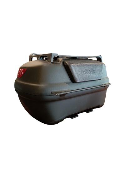 Sl-45 Lt Motosiklet Arka Çanta Üst Bagaj Ve Sırt Dayamalı Full 45 Litre Motor Çantası Siyah