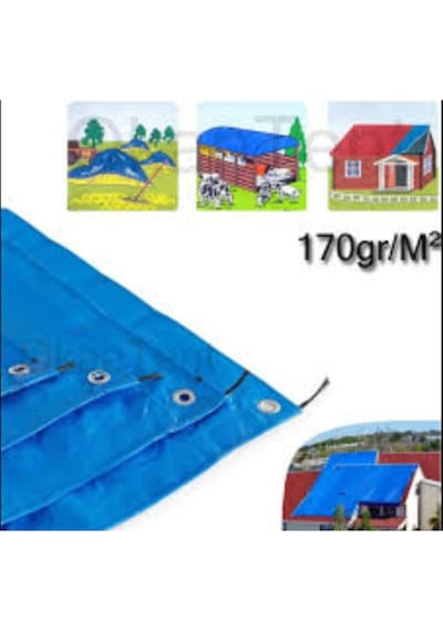 2 Metre X 3 Metre 6m² Çadır Branda Gölgelik Pvc Tente Yağmurluk Pullu Su Kar Geçirmez 2x3 Branda