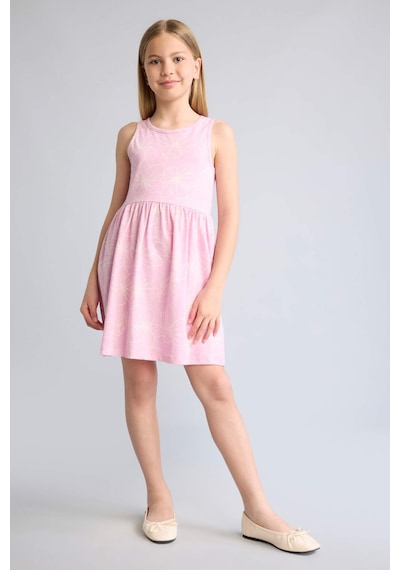Defacto Kolsuz Penye Pembe Elbise Kız Çocuk H2700a826hspn453 Pembe-pn453