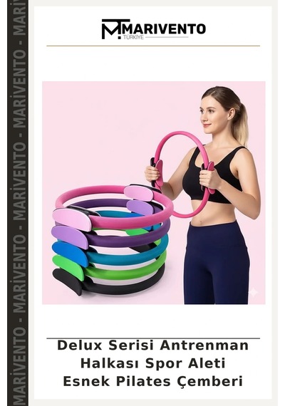 Delux Serisi Antrenman Halkası Spor Aleti Esnek Pilates Çemberi
