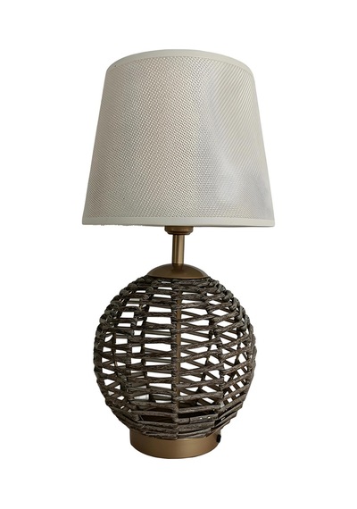 Soly Eskitme Plastik Rattan Abajur Eskitme