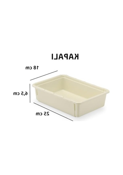 Ayarlanabilir Kayar Kızaklı Mini Çekmece Organizeri Uzuayıp Kısalan Konsül Masa Üstü Dzenleyici Krem, 4 Numara Açık Bej