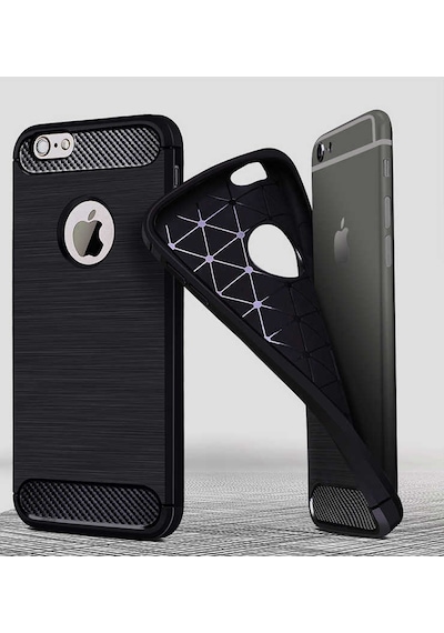 Apple Uyumlu iPhone 7 Plus Kılıf Zore Room Silikon Kapak Siyah
