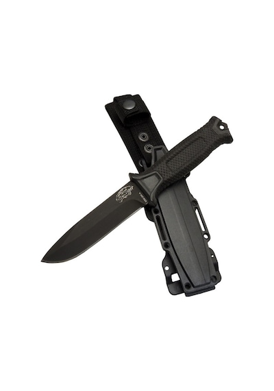 Columbia Tiger Tactical Htm 1041 A Siyah Outdoor / Survival Kamp Bıçak 27cm - Kauçuk Sap, Kılıflı, Kutulu