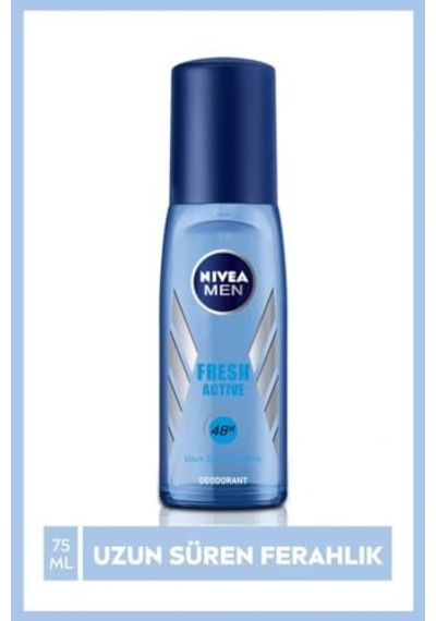 Men Erkek Pump Sprey Deodorant Fresh Active 75ml Ve Nıvea Men Erkek Sprey Deodorant Fresh Active150 Ml