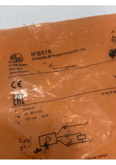Ifm Ifs318 İndüktif Sensör Ifk3008-apkg/k1/v4a/us-104