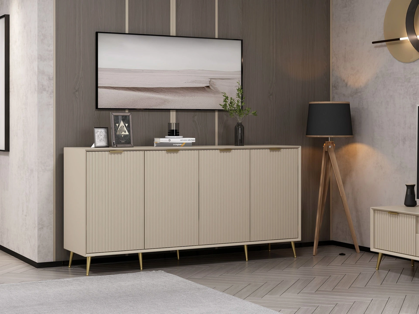 Kale Luxe Konsol 180cm - Kumtaşı Bej