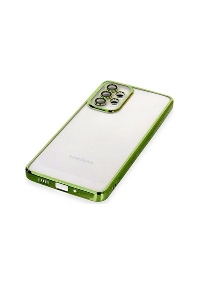 Tedar Samsung Galaxy Uyumlu A73 5g Kılıf Razer Lensli Silikon - Yeşil Najmaddin standart