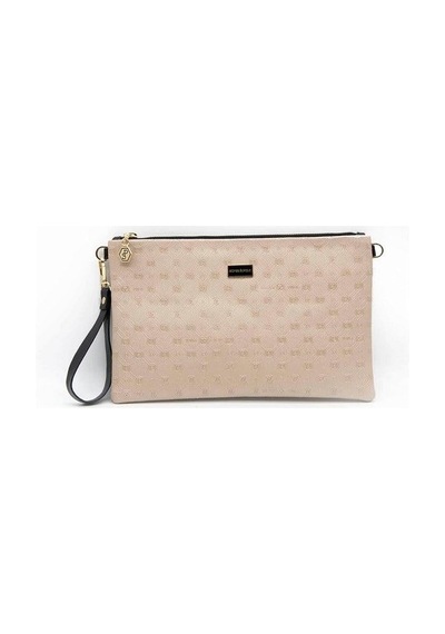 Silver Polo Sp1034 Kadın Portföy & Clutch Logolu Nut-siyah