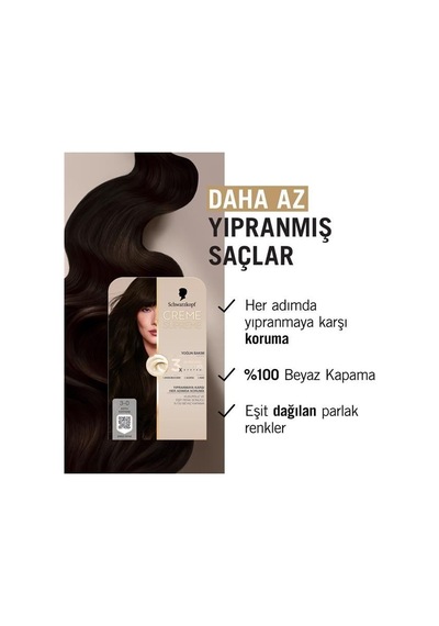 Schwarzkopf Creme Supreme Kit Boya 3-0 K.kestane