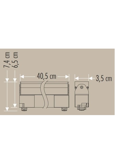 Cata Ct-5396 Kama 40w 4000k Günışığı 40,5 Cm Led Ray Spot Armatür Siyah