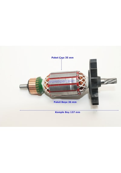 Bosch Uyumlu Tipi Gbh 2-28 Endüvi Rotor Kollektör