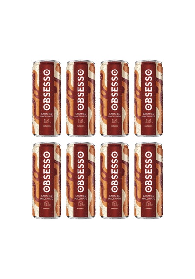 Obsesso Caramel Macchiato Soğuk Kahve 250 Ml X 8 Adet Hazır
