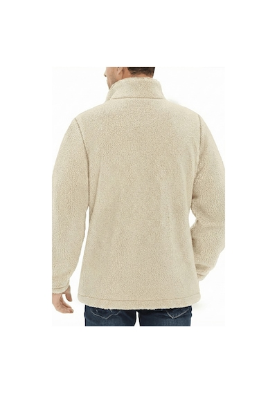Genius Store Oversize Peluş Sweatshirt Erkek Polar Sweatshirt Erkek Sweatshirt Oversıze-peluss Ekru