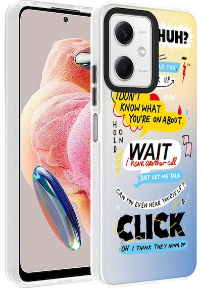 Lexroo Xiaomi Redmi Note 12 4g Kılıf Desenli Dragon Sert Kılıf - Kelimeler