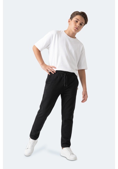 Slazenger Polly Unisex Çocuk Siyah Eşofman Altı
