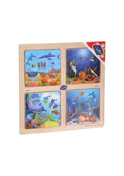 Storeşahin Ony-343/344/345/346 Ahşap Eğitici 4'lü Puzzle -onyıl Shn0720 Standart