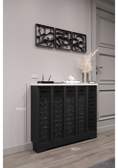 Dekoratif Petek Dolabı Kalorifer Peteği Kapatma Ünitesi Modern Tasarım İç Ölçü 96 Cm Dış Ölçü 100 Cm Petek 96 Siyah Üstü Beyaz D5 Dekoratif Petek Dolabı Kalorifer Peteği Kapatma Ünitesi Modern Tasarım İç Ölçü 96 Cm Dış Ölçü 100 Cm Petek 96 Siyah Üstü Beyaz D5