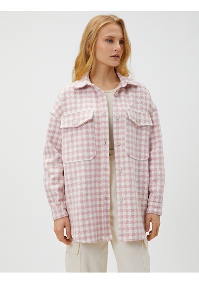 Koton Oversize Oduncu Gömleği Cepli Düğmeli Pembe Desenli 3sak60158pw 3SAK60158PW2D5 Pembe Desenli Koton Oversize Oduncu Gömleği Cepli Düğmeli Pembe Desenli 3sak60158pw 3SAK60158PW2D5 Pembe Desenli