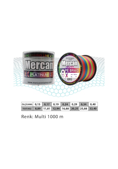 Pe Örgü Multıcolor 9X Ip 1000 M Misina