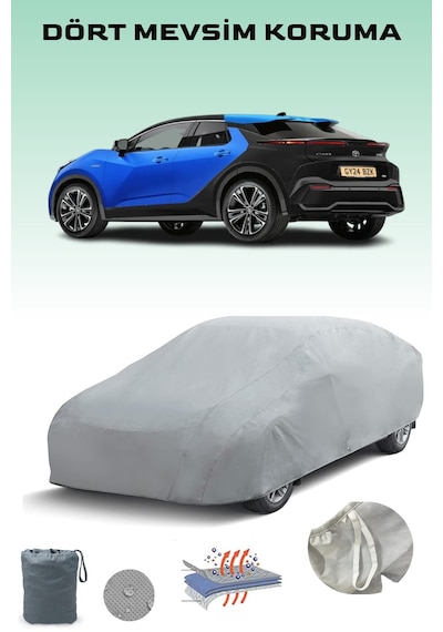 Toyota C-hr Uyumlu Araba Brandası, Oto Branda, Araba Çadırı, Su-güneş Geçirmez Gri