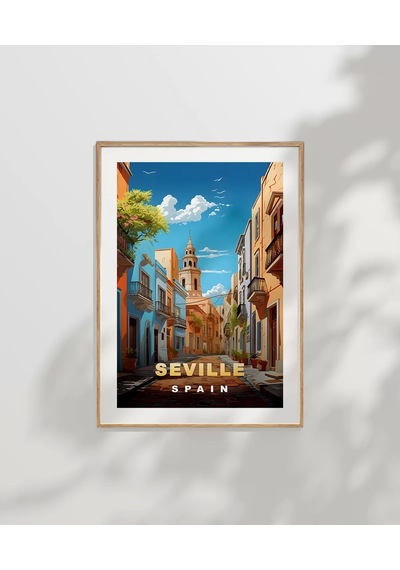 Çerçevesiz Poster Endülüs Ruhuyla Sevilla