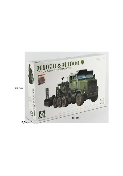 Takom 5021, 1/35 M1070 Çekici Ve M1000 Römorklu 70 Ton Tank Taşıyıcı Plastik Maketi