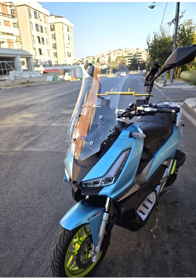 Motocam Apache Ventro 150 Ön Cam 2022-2026 Model 55cm Şeffaf Renkli 4mm Kısa