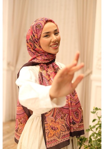Silk Home Nariya Şal 90001-39 Kavun İçi