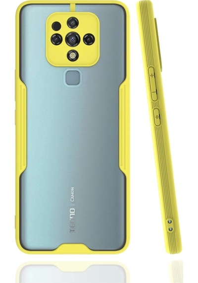 Cosmotex Newface Tecno Camon 16 Kılıf Platin Silikon - Sarı