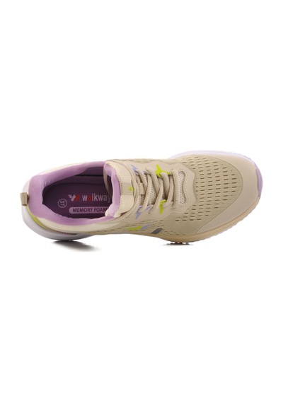 Walkway Z-25415 G Bej Memory Foam Kadın Spor Ayakkabı Siyah