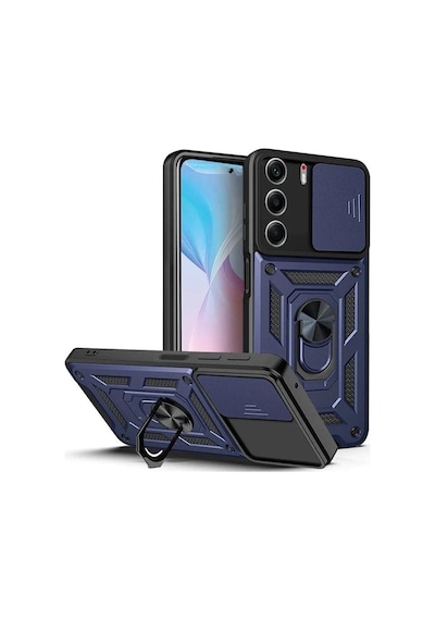 Adige Tecno Camon 40 Kılıf Pars Yüzüklü Standlı Kamera Korumalı