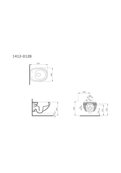 Bocchi - Strata Rimless Asma Klozet Parlak Beyaz - 1412-001-0128 Diğer