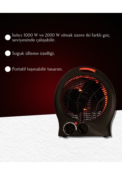 Yumatu Fanlı Isıtıcı 2000w