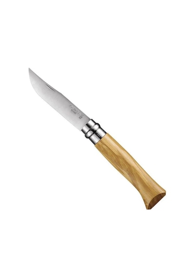 Opinel İnox No 8 Zeytin Saplı Kamp Çakı Kahverengi