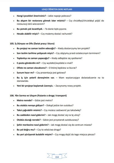 Lehçe Öğreten Ders Notları