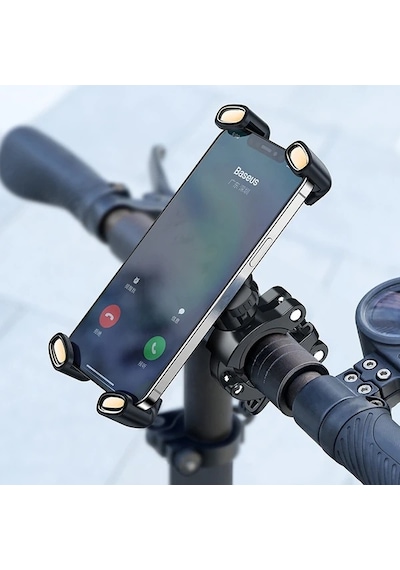 Baseus Quick To Take 360 Derece Dönebilen Bisiklet Ve Motosiklet Telefon Tutucu- 5775 Siyah