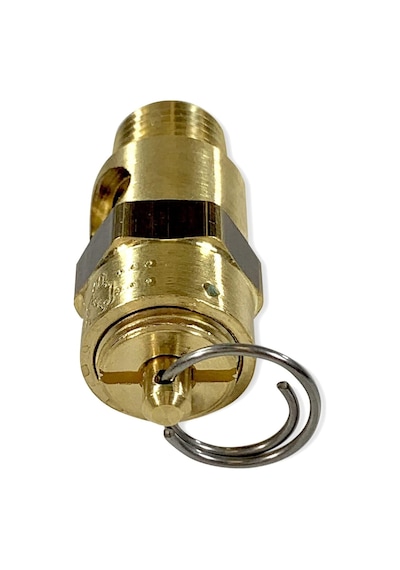 Pirinç, 1/4" Npt Endüstriyel Yumuşak Oturmalı Emniyet Basınç Tahliye Vanası, Abd'de Üretilmiştir 260 Psı / 220 Scfm
