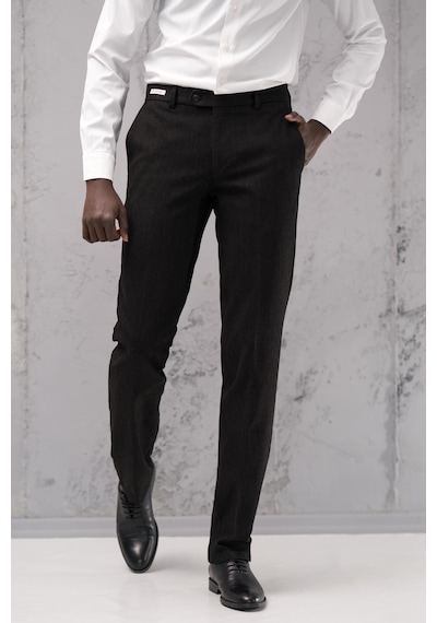 Ecer Regular Fit Düz Kalın Kışlık Gabardin Yan Cepli Pantolon Siyah Ecer Regular Fit Düz Kalın Kışlık Gabardin Yan Cepli Pantolon Siyah