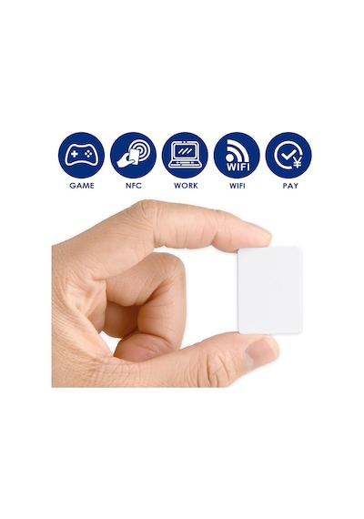 Koodmax - 50 Adet Ntag215 Nfc Kart - 13.56mhz 504 Byte - 21 31mm - Yeniden Yazılabilir - Iso14443a